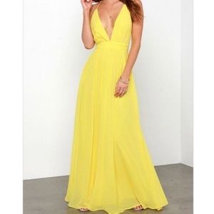 Yellow Prom dress